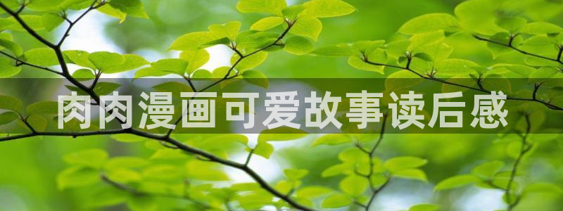 51韩漫免费观看：肉肉漫画可爱故事读后感